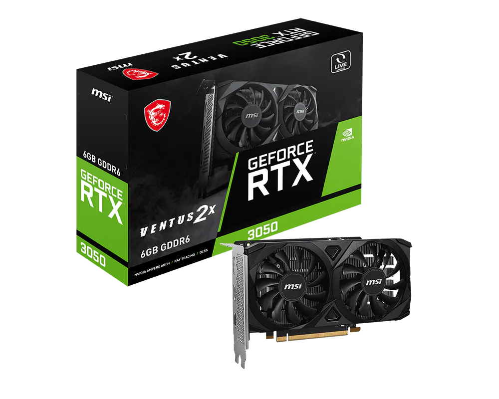 MSI GeForce RTX 3050 VENTUS 2X E 6G